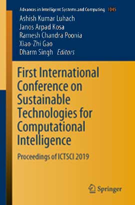 International Conference on Sustainable Technologies for Computational Intelligence (ICAICR-2019)